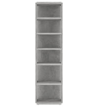 Schuhschrank Betongrau 27,5x27x102 cm Holzwerkstoff