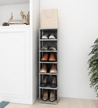 Schuhschrank Betongrau 27,5x27x102 cm Holzwerkstoff