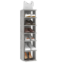Schuhschränke 2 Stk. Betongrau 27,5x27x102 cm