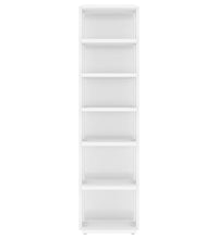 Schuhschrank Hochglanz-Weiß 27,5x27x102 cm Holzwerkstoff