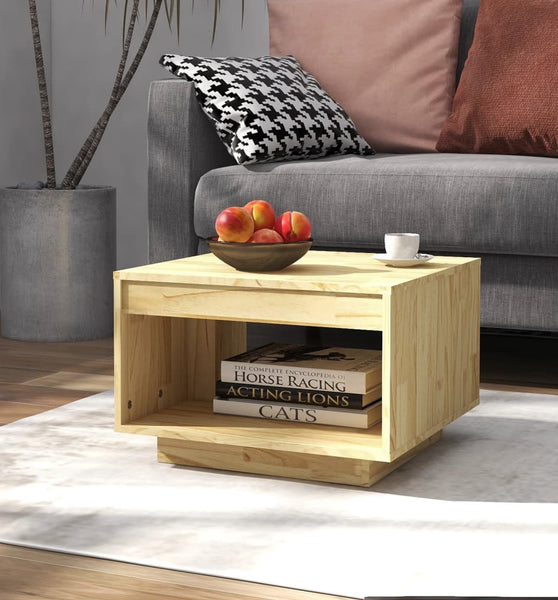 Couchtisch 50x50x33,5 cm Massivholz Kiefer