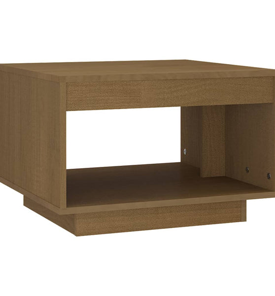 Couchtisch Honigbraun 50x50x33,5 cm Massivholz Kiefer