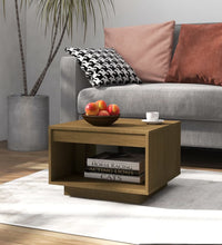 Couchtisch Honigbraun 50x50x33,5 cm Massivholz Kiefer