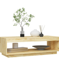 Couchtisch 110x50x33,5 cm Massivholz Kiefer