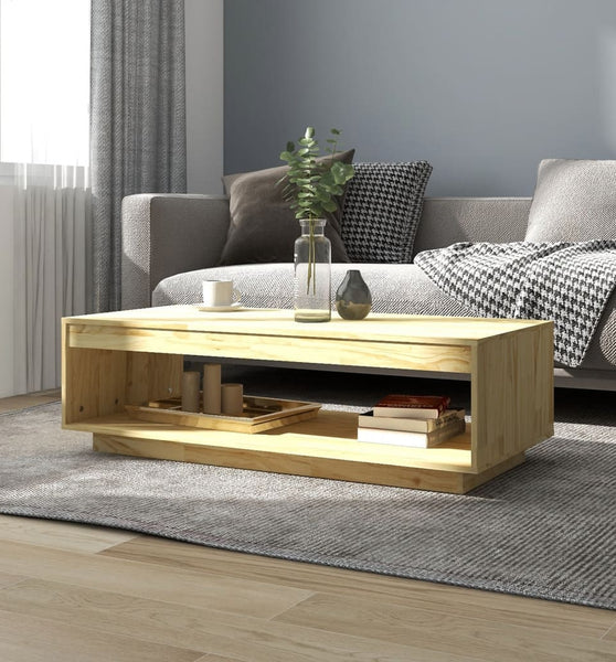 Couchtisch 110x50x33,5 cm Massivholz Kiefer