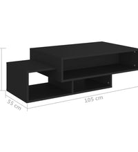 Couchtisch Schwarz 105x55x32 cm Holzwerkstoff