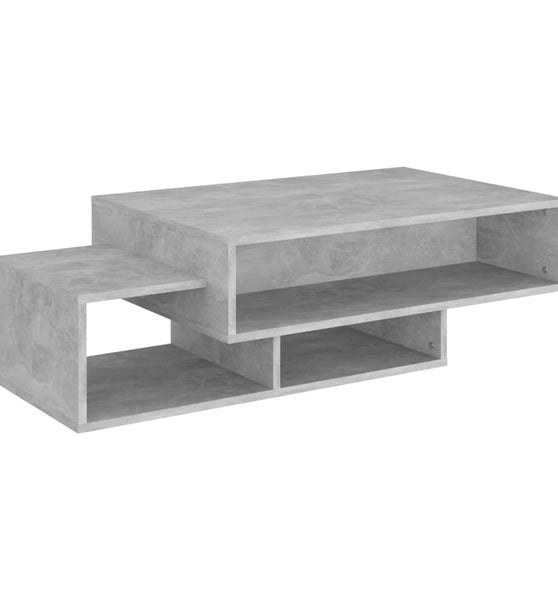 Couchtisch Betongrau 105x55x32 cm Holzwerkstoff