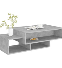 Couchtisch Betongrau 105x55x32 cm Holzwerkstoff