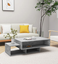 Couchtisch Betongrau 105x55x32 cm Holzwerkstoff