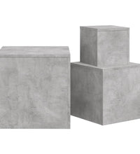 Beistelltische 3-tlg. Betongrau Holzwerkstoff