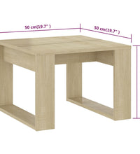 Beistelltisch Sonoma-Eiche 50x50x35 cm Holzwerkstoff