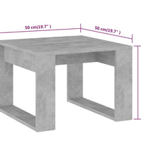 Beistelltisch Betongrau 50x50x35 cm Holzwerkstoff