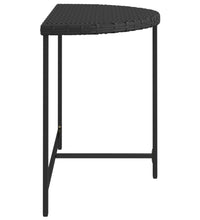 Gartentisch Schwarz 100x50x75 cm Poly Rattan