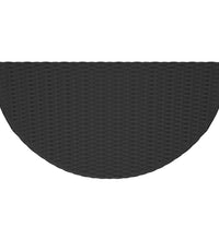 Gartentisch Schwarz 100x50x75 cm Poly Rattan
