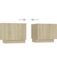 TV-Schrank mit LED-Leuchten Sonoma-Eiche 180x35x40 cm