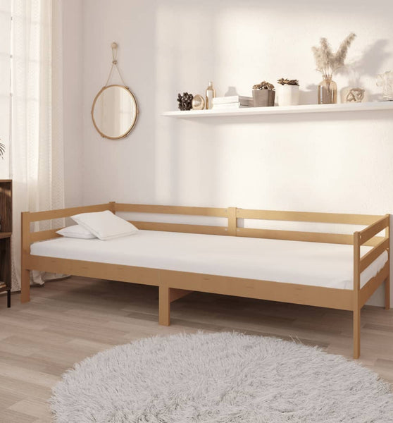 Tagesbett Honigbraun Massivholz Kiefer 90x200 cm