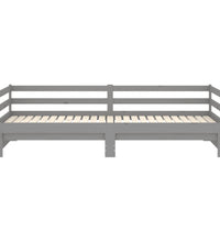 Ausziehbares Tagesbett Grau Massivholz Kiefer 2x(90x200) cm
