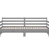 Ausziehbares Tagesbett Grau Massivholz Kiefer 2x(90x200) cm