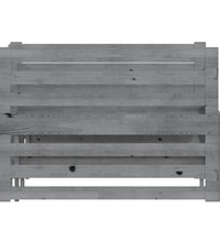 Ausziehbares Tagesbett Grau Massivholz Kiefer 2x(90x200) cm
