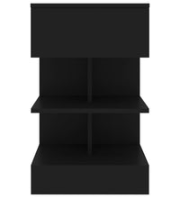 Nachttisch Schwarz 40x35x65 cm Holzwerkstoff