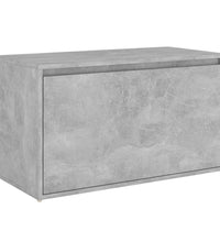 Flurbank 80x40x45 cm Betongrau Holzwerkstoff