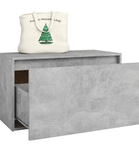 Flurbank 80x40x45 cm Betongrau Holzwerkstoff