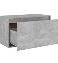 Flurbank 80x40x45 cm Betongrau Holzwerkstoff