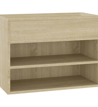 Schuhbank Sonoma-Eiche 60x30x45 cm Holzwerkstoff