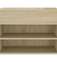 Schuhbank Sonoma-Eiche 60x30x45 cm Holzwerkstoff