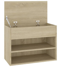 Schuhbank Sonoma-Eiche 60x30x45 cm Holzwerkstoff