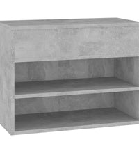 Schuhbank Betongrau 60x30x45 cm Holzwerkstoff