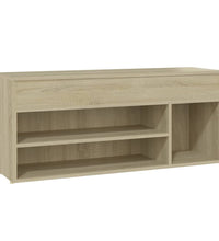 Schuhbank Sonoma-Eiche 105x30x45 cm Holzwerkstoff