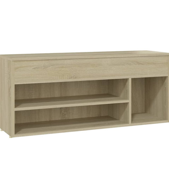 Schuhbank Sonoma-Eiche 105x30x45 cm Holzwerkstoff