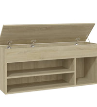 Schuhbank Sonoma-Eiche 105x30x45 cm Holzwerkstoff