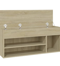 Schuhbank Sonoma-Eiche 105x30x45 cm Holzwerkstoff