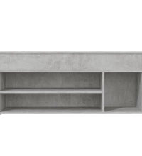 Schuhbank Betongrau 105x30x45 cm Holzwerkstoff