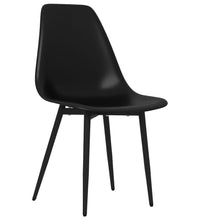 Esszimmerstühle 2 Stk. Schwarz PP