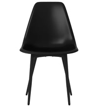 Esszimmerstühle 2 Stk. Schwarz PP