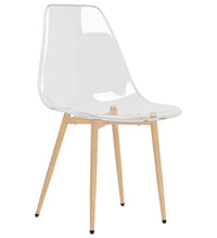 Esszimmerstühle 2 Stk. Transparent PET