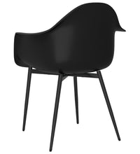 Esszimmerstühle 2 Stk. Schwarz PP
