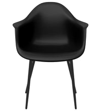 Esszimmerstühle 4 Stk. Schwarz PP