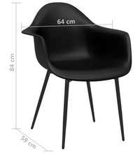 Esszimmerstühle 4 Stk. Schwarz PP