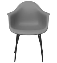 Esszimmerstühle 2 Stk. Grau PP