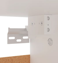 Schuhschrank Weiß 60x35x70 cm Holzwerkstoff