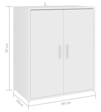 Schuhschrank Weiß 60x35x70 cm Holzwerkstoff