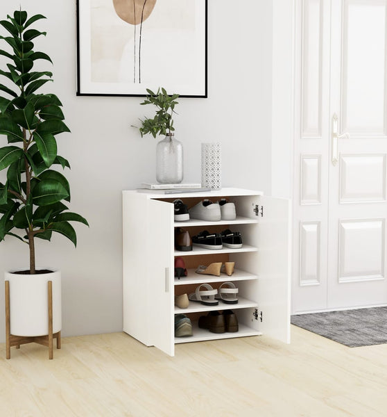 Schuhschrank Weiß 60x35x70 cm Holzwerkstoff