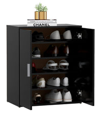 Schuhschrank Schwarz 60x35x70 cm Holzwerkstoff