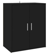 Schuhschrank Schwarz 60x35x70 cm Holzwerkstoff