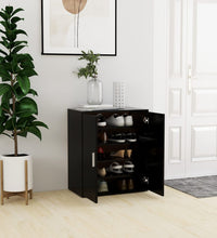 Schuhschrank Schwarz 60x35x70 cm Holzwerkstoff