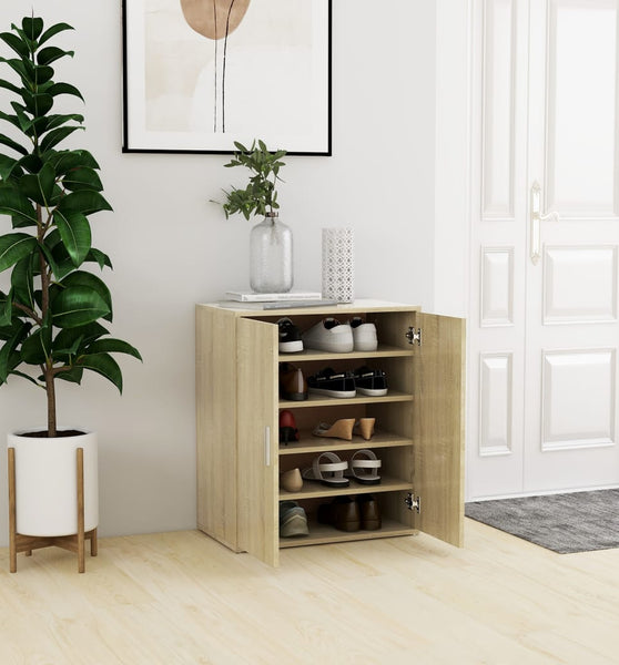 Schuhschrank Sonoma-Eiche 60x35x70 cm Holzwerkstoff